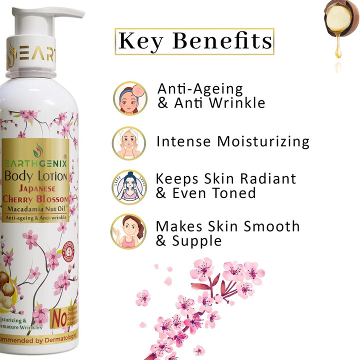 Earthgenix Japanese Cherry Blossom Body Lotion 500Ml