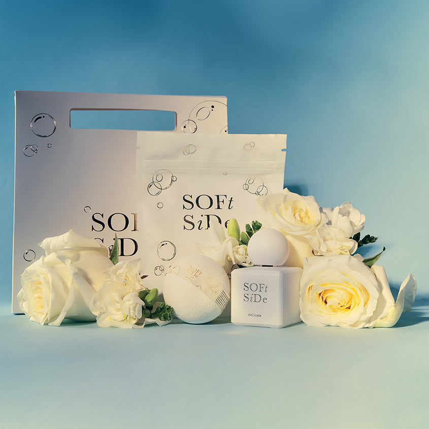 PRET-A-PARFUM Gift-set SOFT SIDE Delicate (EDP 50 ml + Bath salt 200 gr + bath bomb 125 gr) – متجر إلكتروني