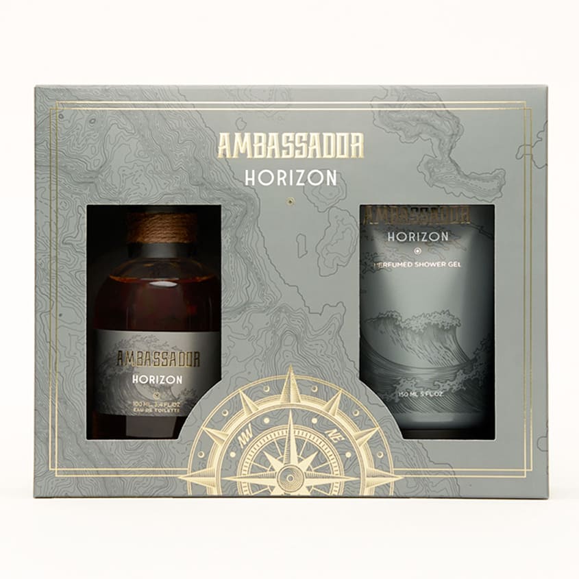 Gift-set AMBASSADOR HORIZON (EDT 100 ml + perfumed shower gel 150 ml) – متجر إلكتروني