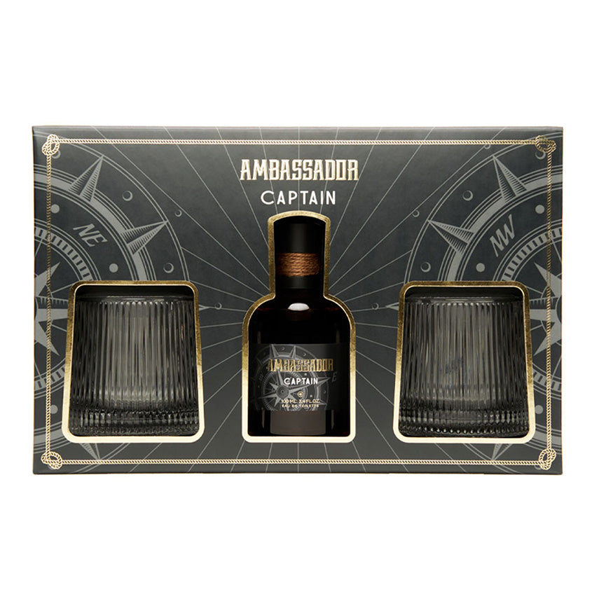 PRET-A-PARFUM Gift-set AMBASSADOR CAPTAIN (EDT 100 ml + 2 glasses) – متجر إلكتروني