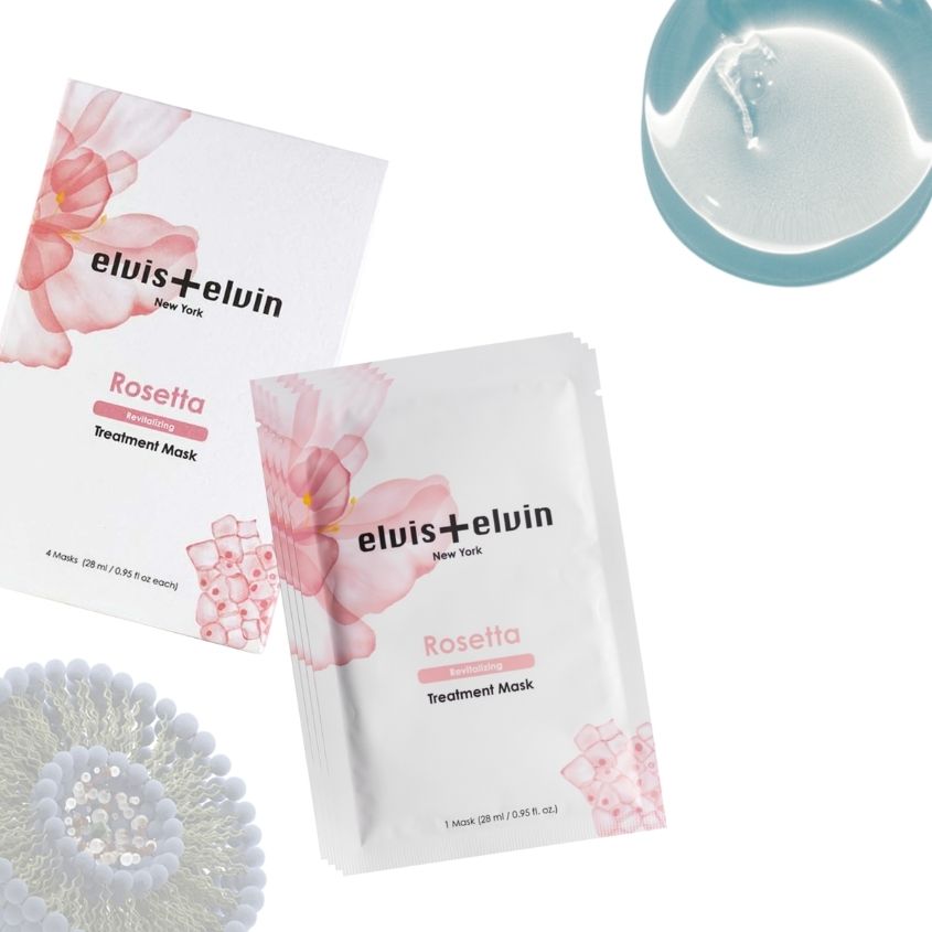 ELVIS+ELVIN ROSE REVITALIZING TREATMENT MASK 4X28ML – صورة 5