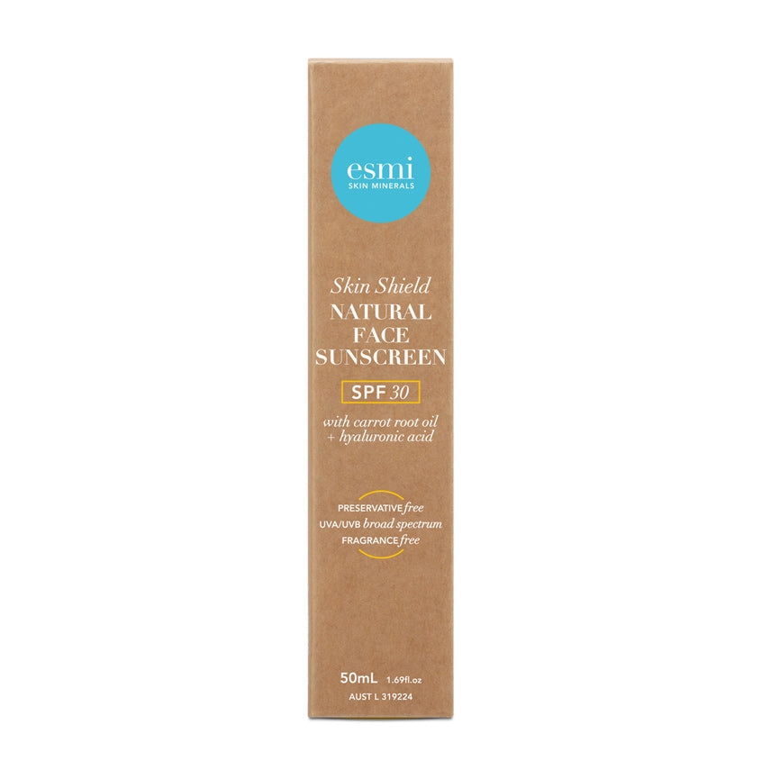 ESMI SKIN MINERALS SKIN SHIELD NATURAL FACE SUNSCREEN SPF 30 50ML – توصيل مجاني