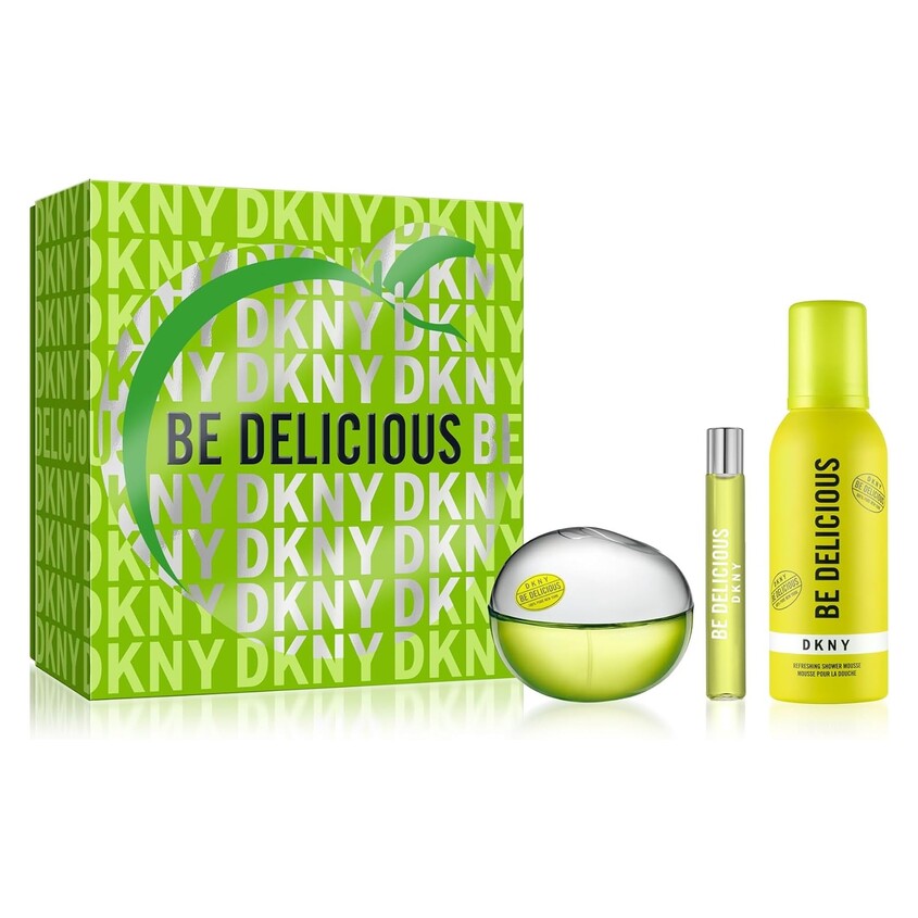 DKNY BE DELICIOUS (W) SET EDP 100ML + EDP 15ML + REFRESHING SHOWER MOUSSE 150ML – buy online