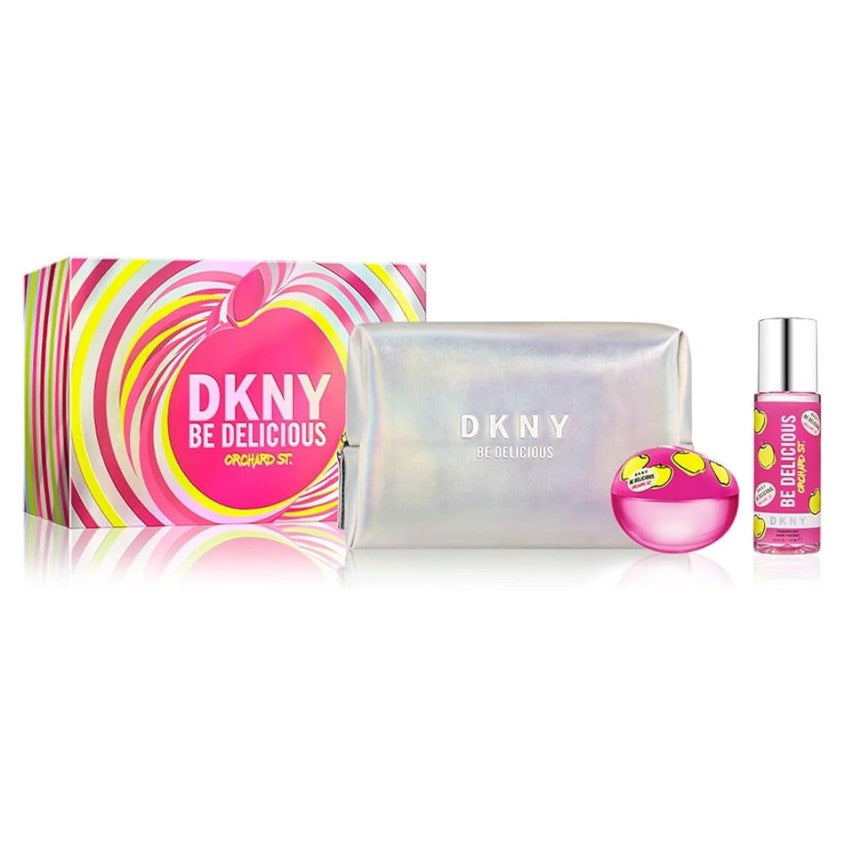 DKNY BE DELICIOUS ORCHARD ST. (W) SET EDP 100ML + B/MIST 125ML + POUCH