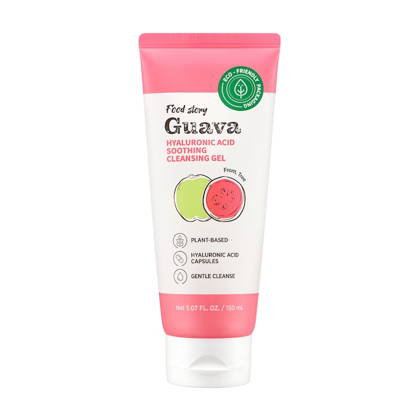 FOOD STORY Hyaluronic Acid Soothing Cleansing Gel Guava