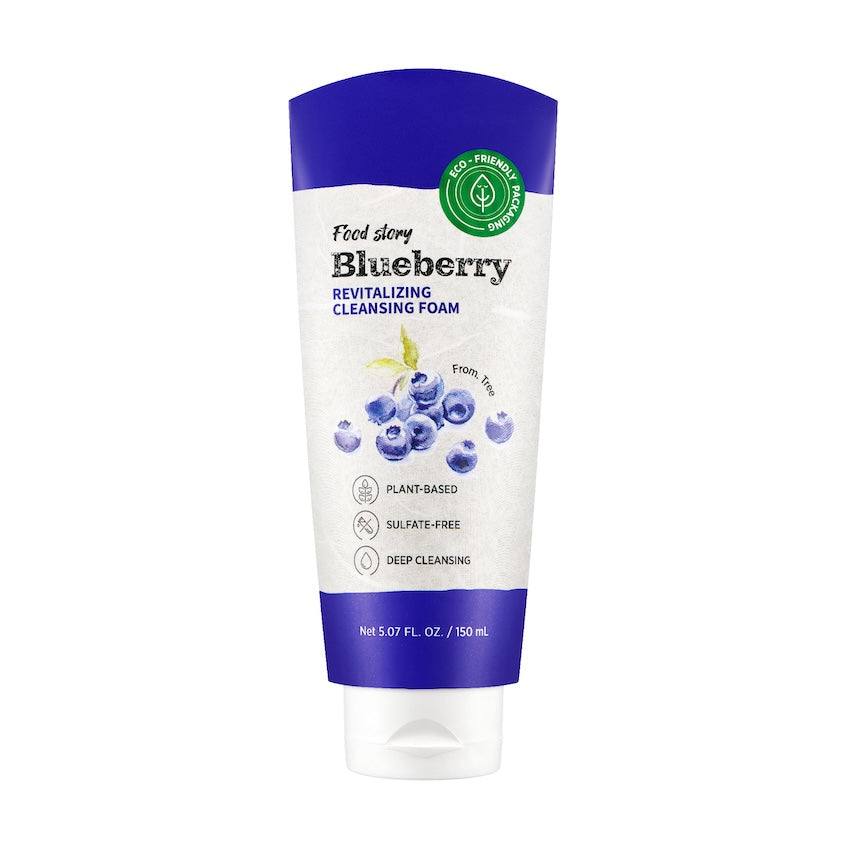FOOD STORY BLUEBERRY REVITALIZING CLEANSING FOAM 170G – buy online