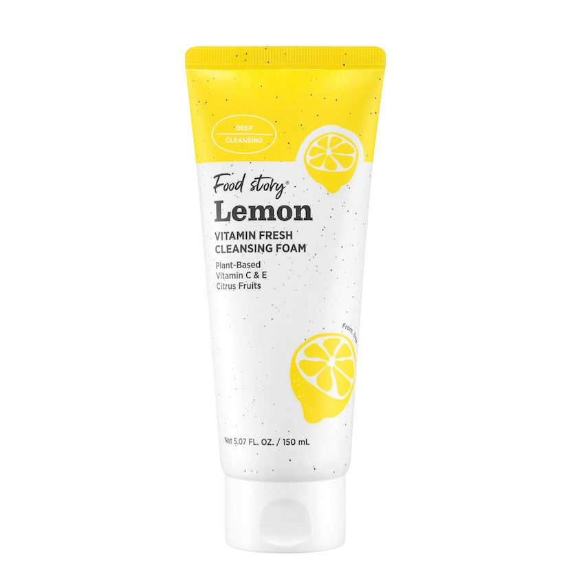 FOOD STORY LEMON VITAMIN FRESH CLEANSING FOAM 170G