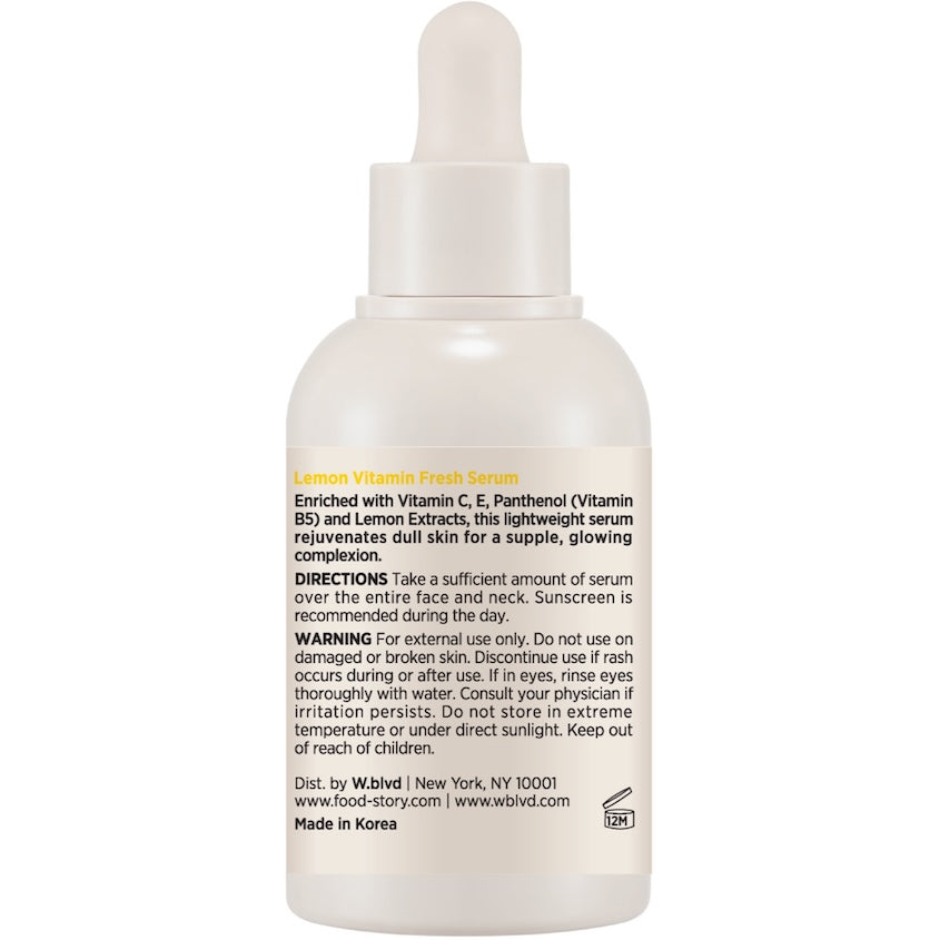 FOOD STORY LEMON VITAMIN FRESH SERUM 80G – buy online