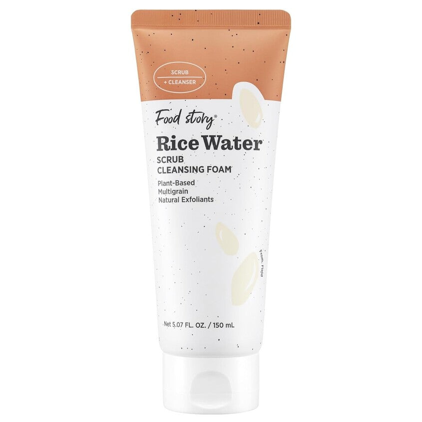 FOOD STORY RICE WATER SCRUB CLEANSING FOAM 170G – توصيل مجاني