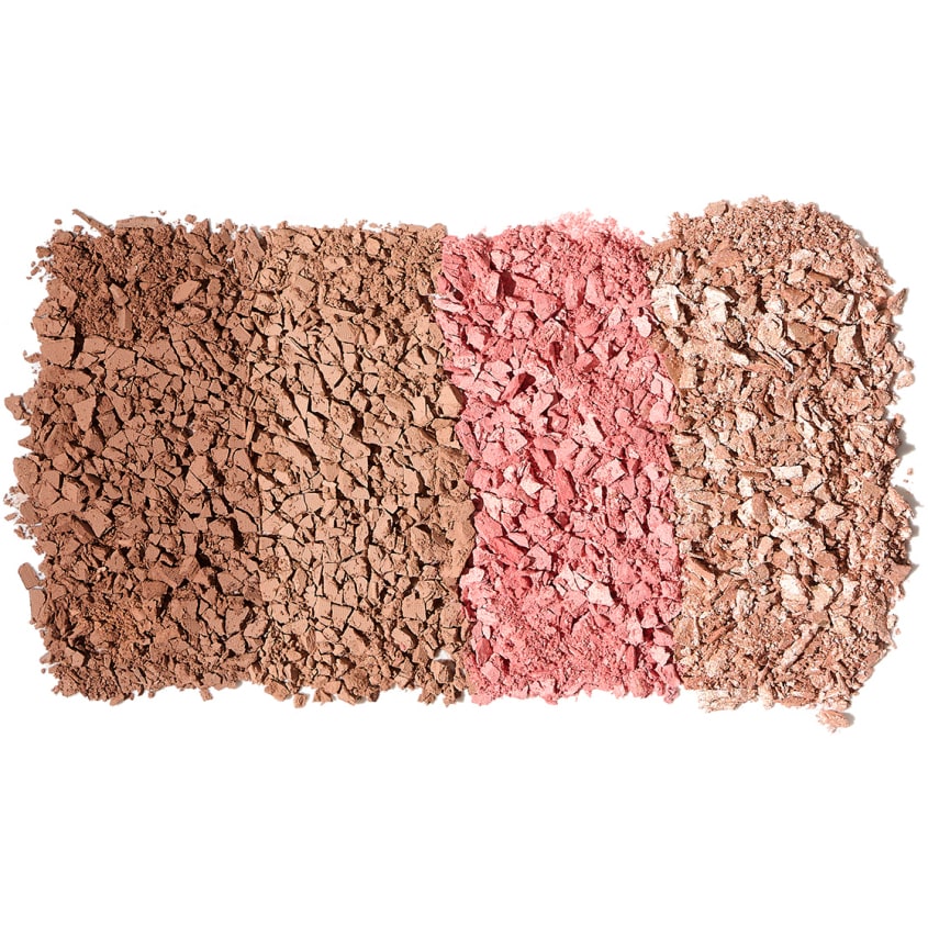 Golden decagon mask contouring palette