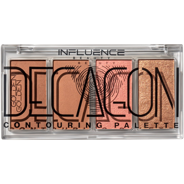 Golden decagon mask contouring palette