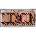 Golden decagon mask contouring palette
