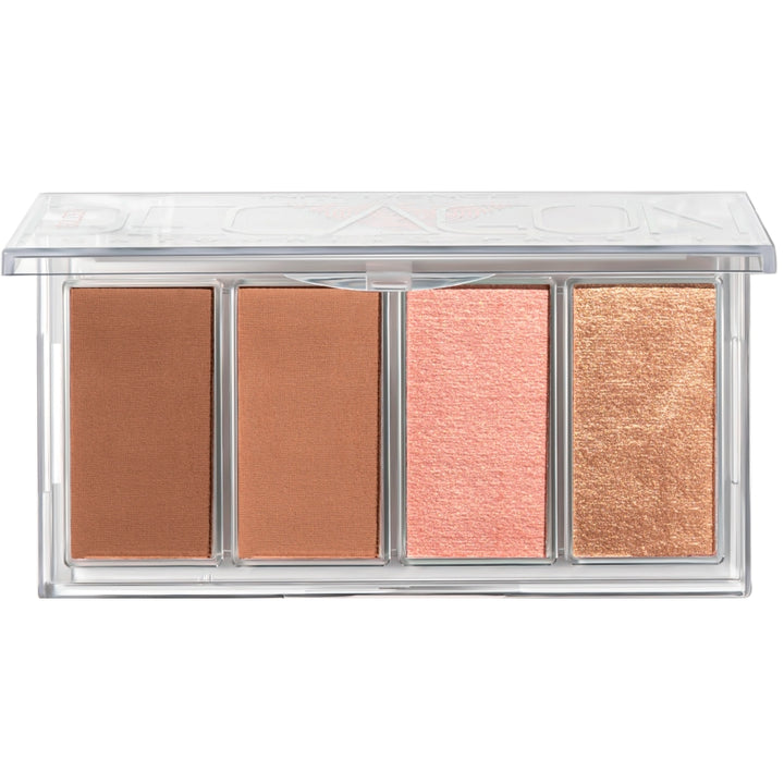 Golden decagon mask contouring palette