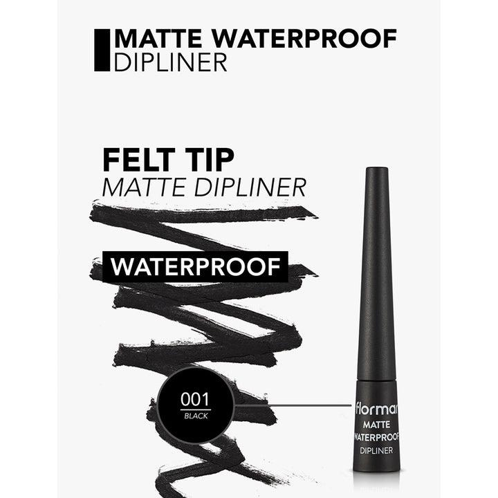 MATTE WATERPROOF DIPLINER BLACK 2,5 ML