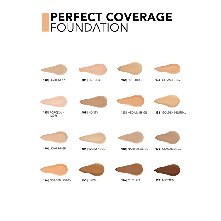 PERFECT COVERAGE FOUNDATION 100 LIGHT IVORY 30 ML