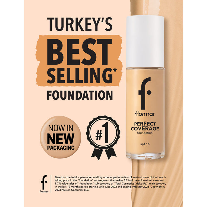 PERFECT COVERAGE FOUNDATION 100 LIGHT IVORY 30 ML