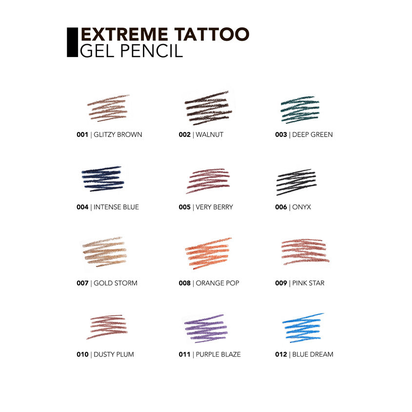 EXTREME TATTOO GEL PENCIL 06 ONYX 1,2 G