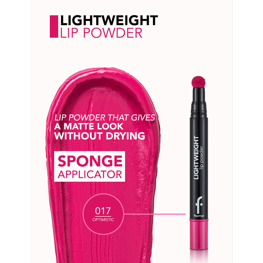 FLORMAR LIGHTWEIGHT LIP POWDER 17 OPTIMISTIC 2,7 ML – free delivery