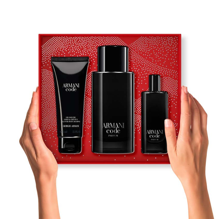 ARMANI CODE HOMME SET (PARFUM 125ML + MINIATURE 15 ML)