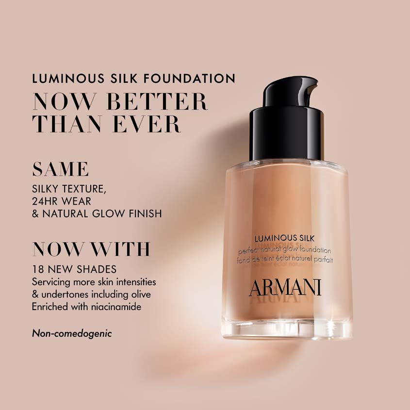 ARMANI BEAUTY LUMINOUS SILK FOUNDATION R25 6.25 B 30 ML – متجر إلكتروني
