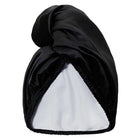 Double-Sided Satin Hair Wrap Black