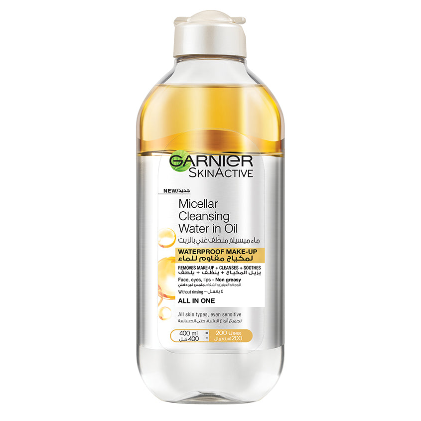 SkinActive Micellar Cleansing Water In Oil for Waterproof Make-Up