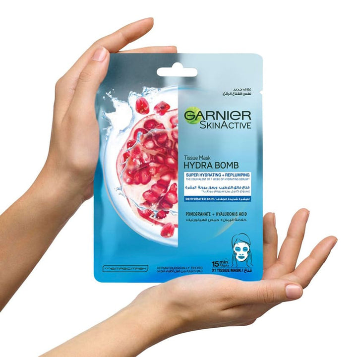 SkinActive Pomegranate Hydra Bomb Face Tissue Mask for Dehydrated Skin