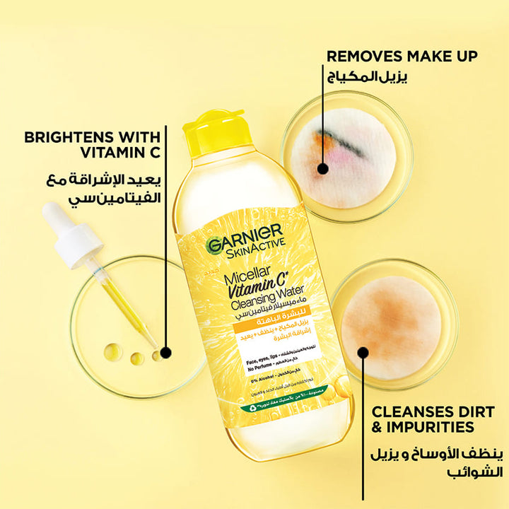 SkinActive Micellar Vitamin C Cleansing Water