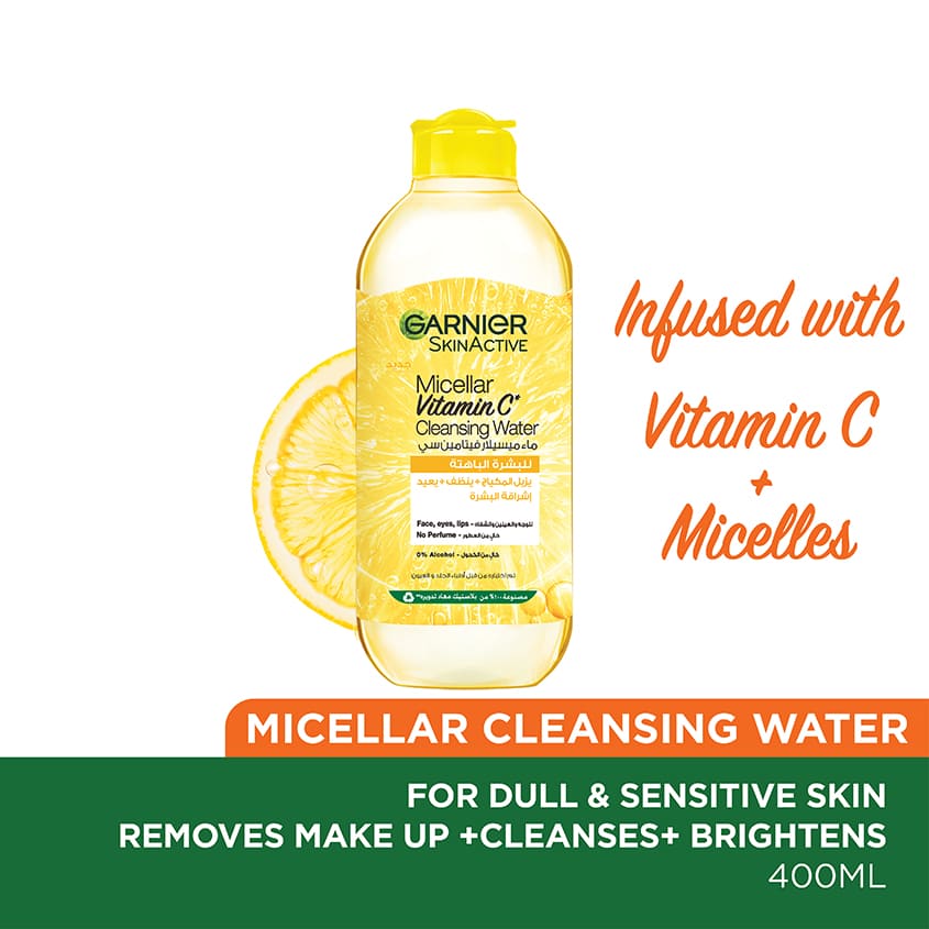 SkinActive Micellar Vitamin C Cleansing Water