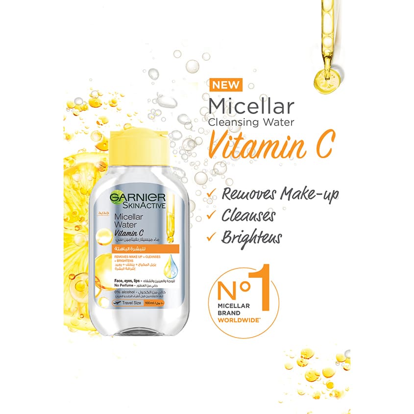 SkinActive Micellar Vitamin C Cleansing Water