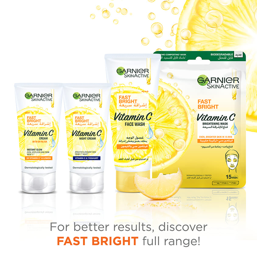 SkinActive Fast Bright Vitamin C Day Cream with UV Filter