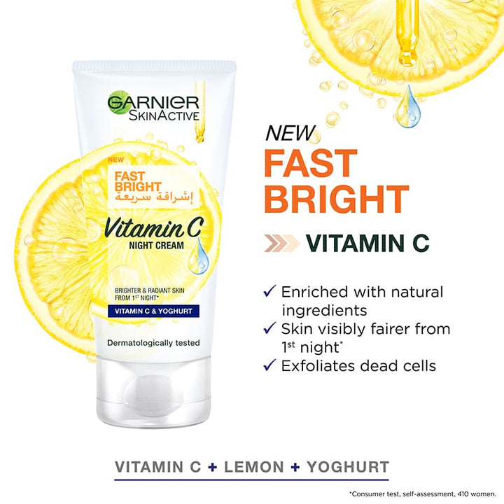 SkinActive Fast Bright Vitamin C Night Cream