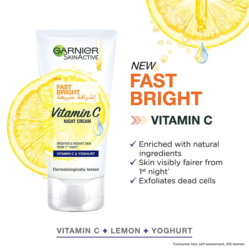 SkinActive Fast Bright Vitamin C Night Cream