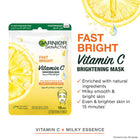 SkinActive Fast Bright Vitamin C Brightening Face Tissue Mask