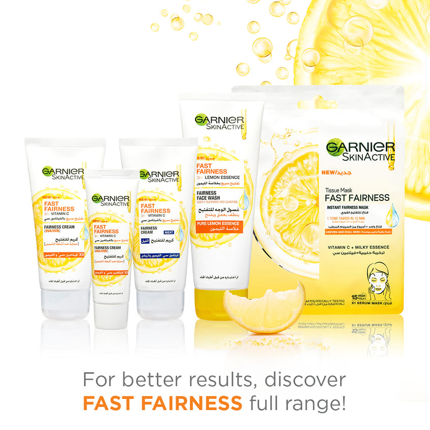 SkinActive Fast Bright Vitamin C Brightening Face Tissue Mask