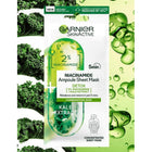 GARNIER TISSUE MASK AMPOULE 2% NIACINAMIDE AND KALE 15 ML – توصيل مجاني