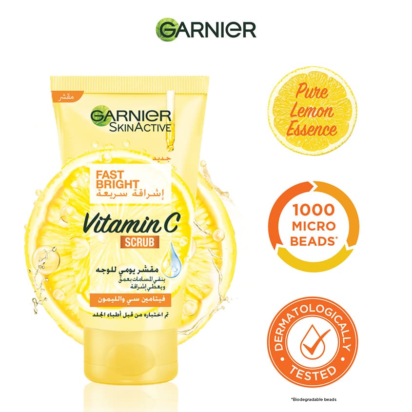 SkinActive Fast Bright Vitamin C Scrub