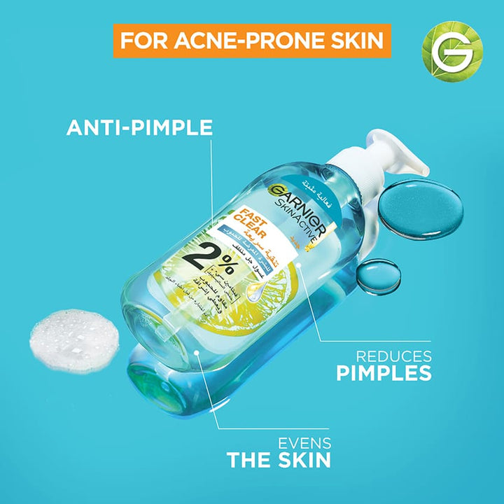 SkinActive Anti Acne Fast Clear Gel Wash