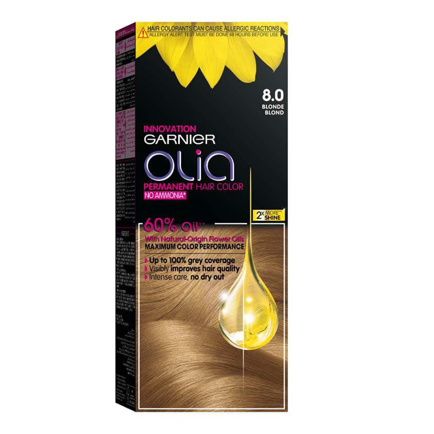 Olia Permanent Hair Color with 60% Oils