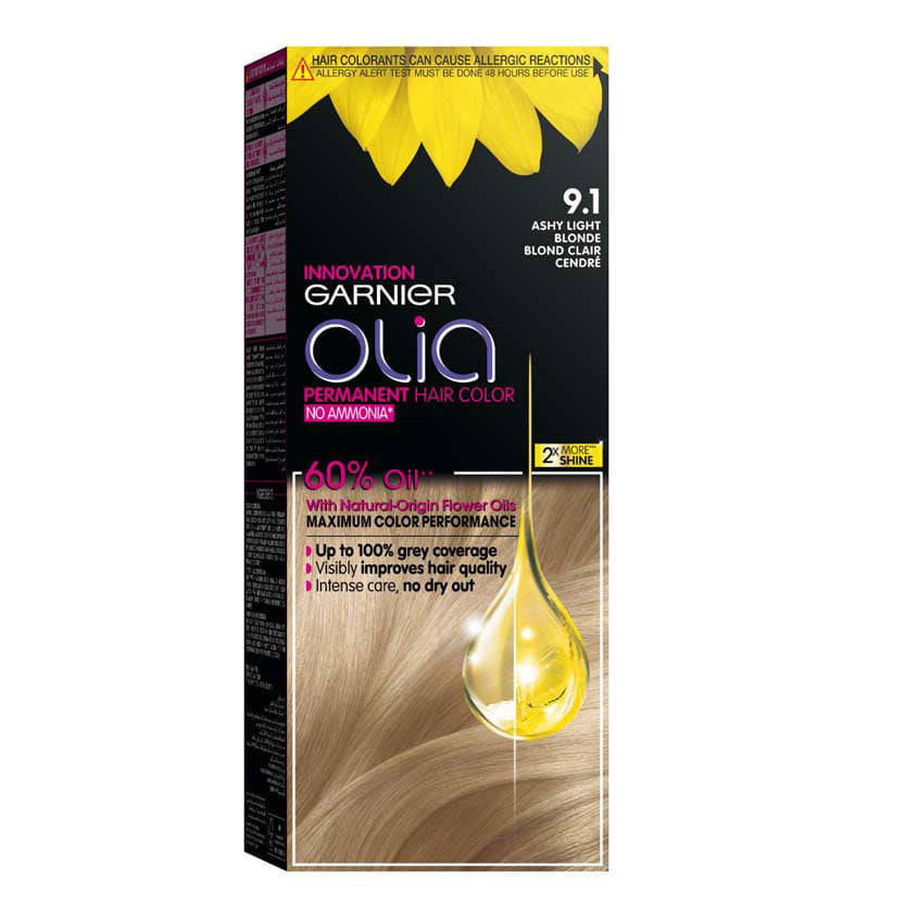 GARNIER OLIA 9.1 ASHY LIGHT BLOND KIT 9.1 A – buy online