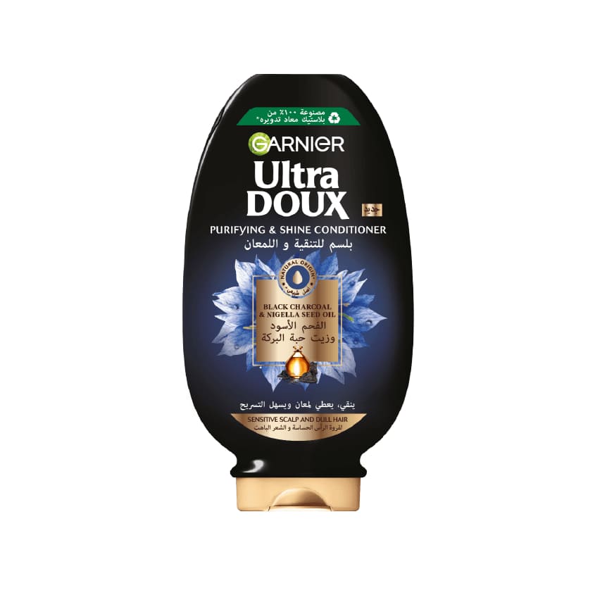 GARNIER UD BLACK CHARCOAL COND B400ML GB/AR