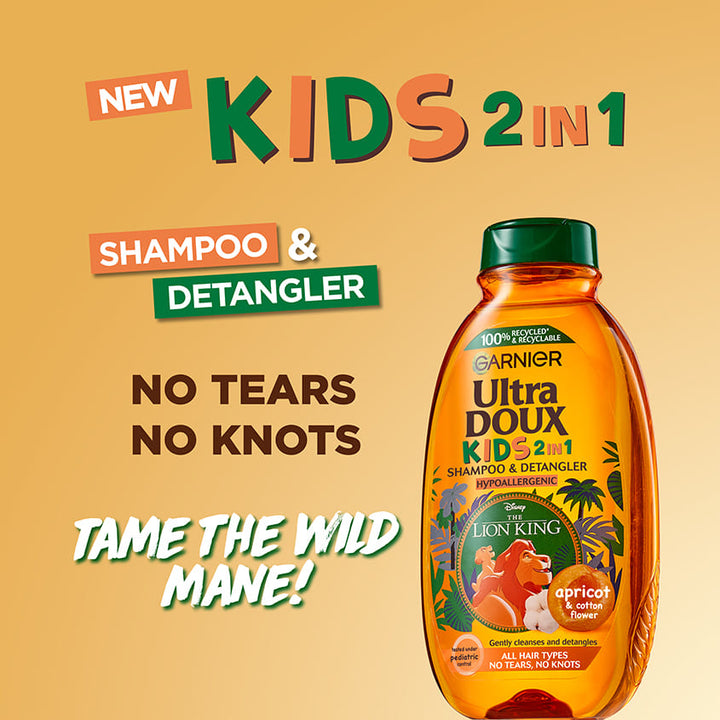 Ultra Doux Kids 2 in 1 Apricot Shampoo & Detangler