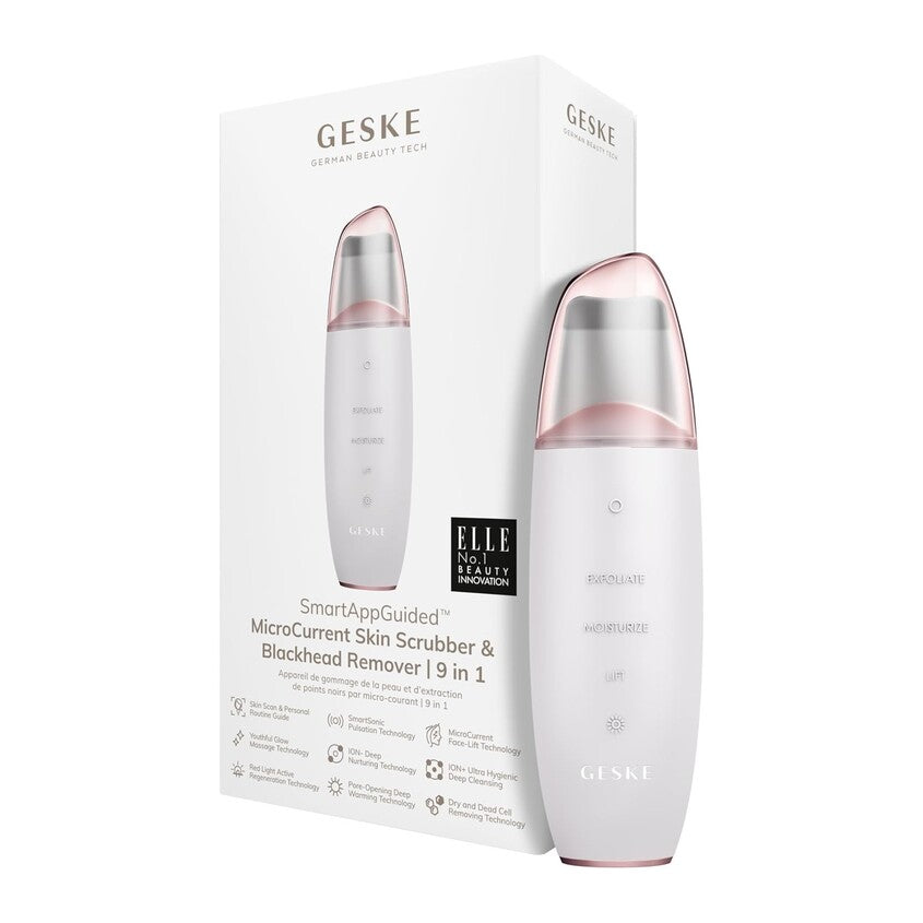 GESKE MicroCurrent Skin Scrubber Black Head Remover 9in1 Gray 44 145G – شراء أونلاين