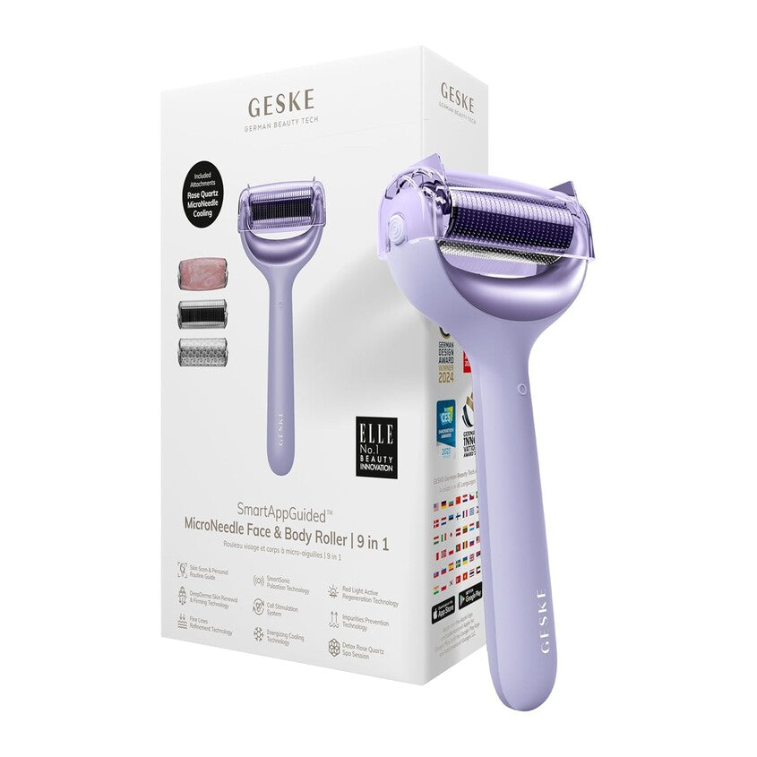 GESKE Micro Needle Face & Body roller 9 in 1 Purple 42 93G – buy online