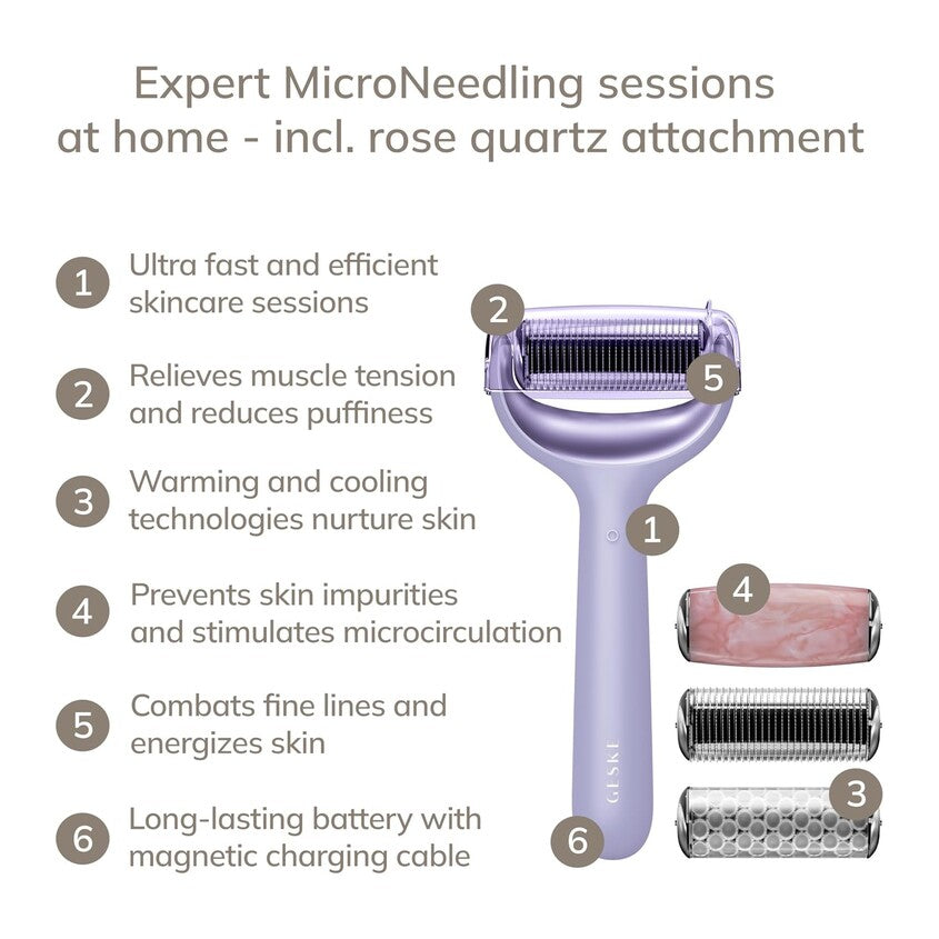 GESKE Micro Needle Face & Body roller 9 in 1 Purple 42 93G – online store