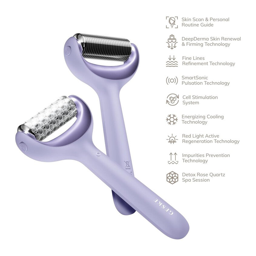 GESKE Micro Needle Face & Body roller 9 in 1 Purple 42 93G – photo 5