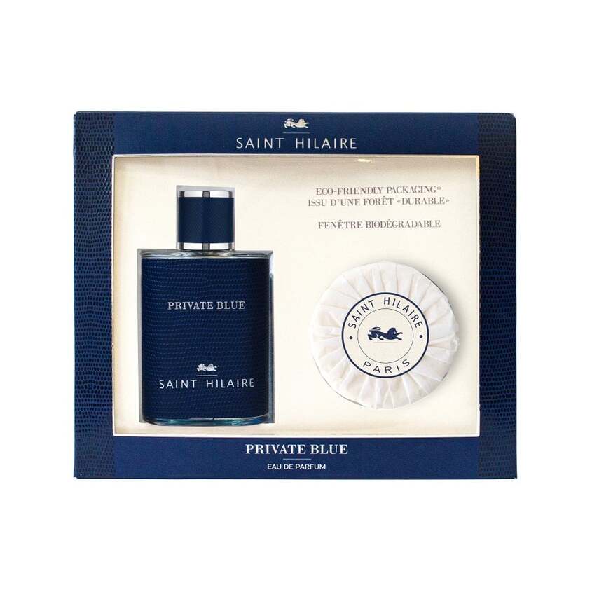 SAINT HILAIRE SET (PRIVATE BLUE EDP 100ML + PERFUMED SOAP)