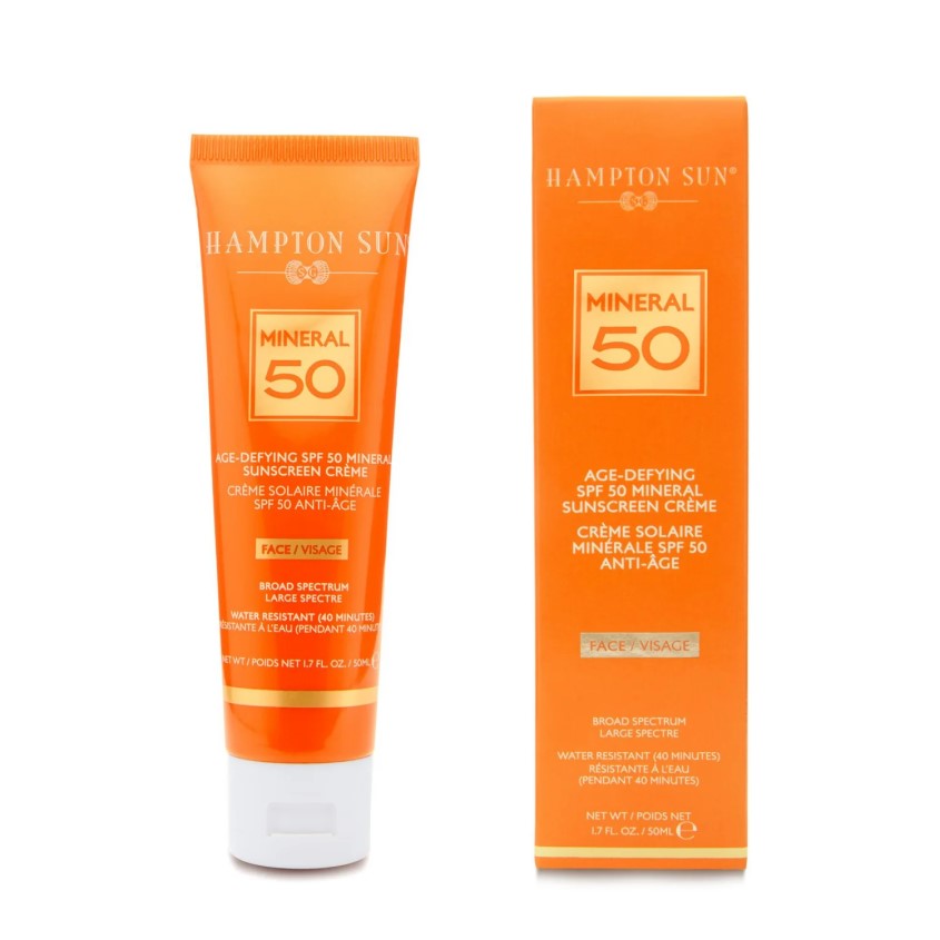 HAMPTON SUN AGE DEFYING SPF50 MINERAL CRÈME FOR FACE 1.7 OZ. – شراء أونلاين