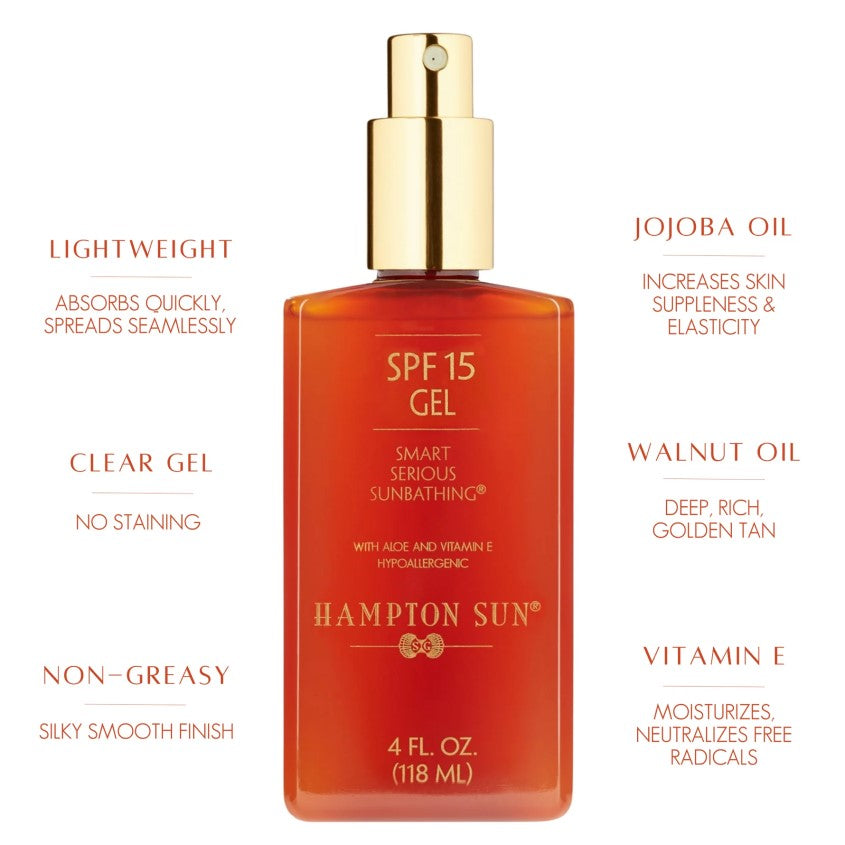 HAMPTON SUN Aloe and Vitamin E Gel SPF 15