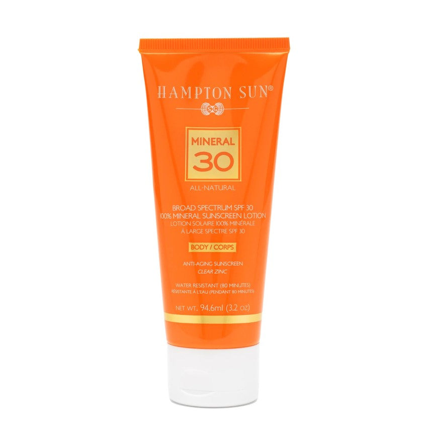 HAMPTON SUN SPF 30 ANTI-AGING MINERAL LOTION 3.2 OZ.